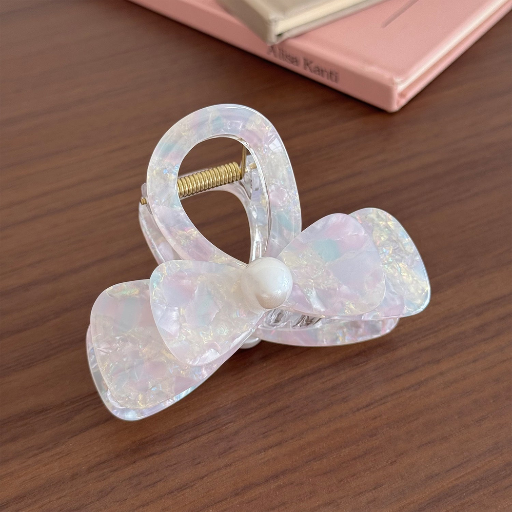 Beau - Butterfly-Motif Bow-Accent Hair Claw