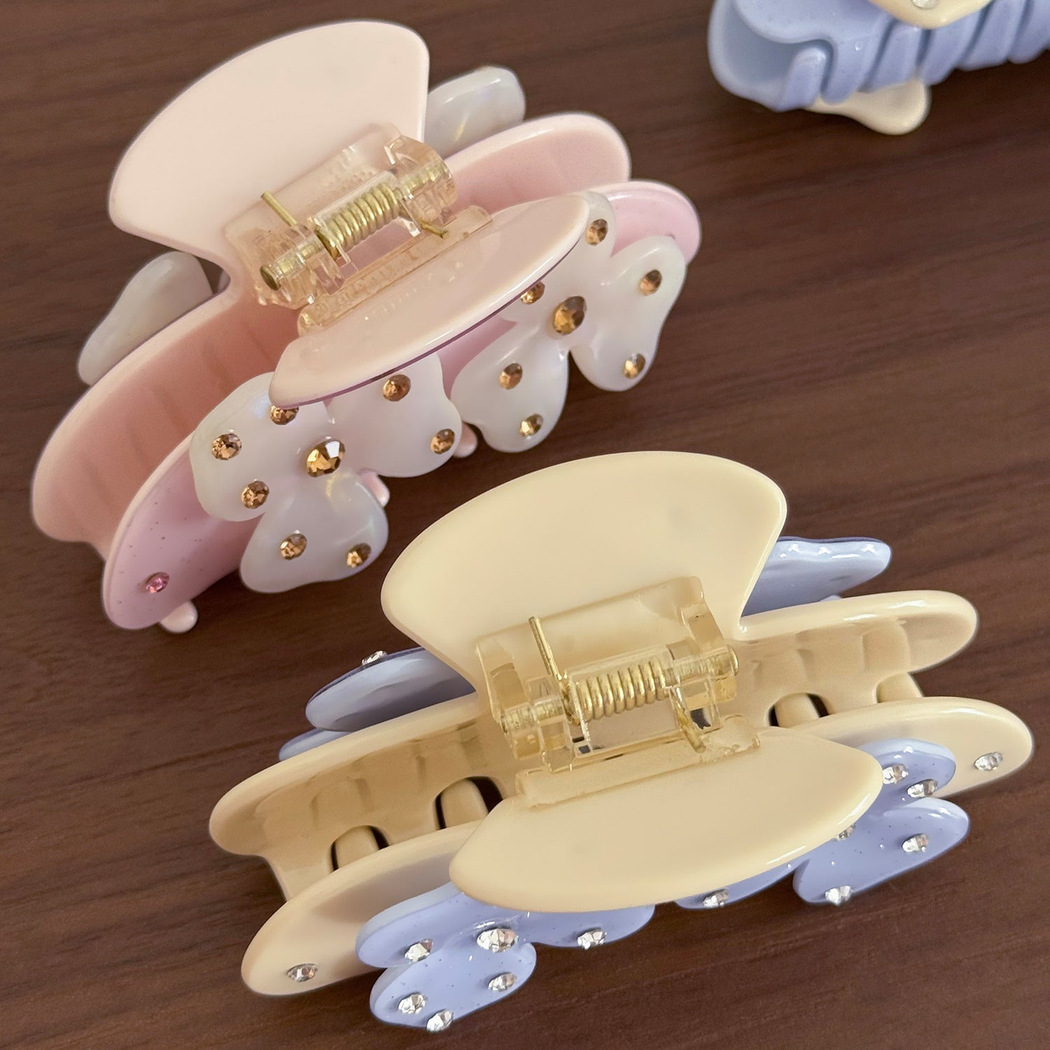 Beau - Floral Sparkle-Accent Hair Claw