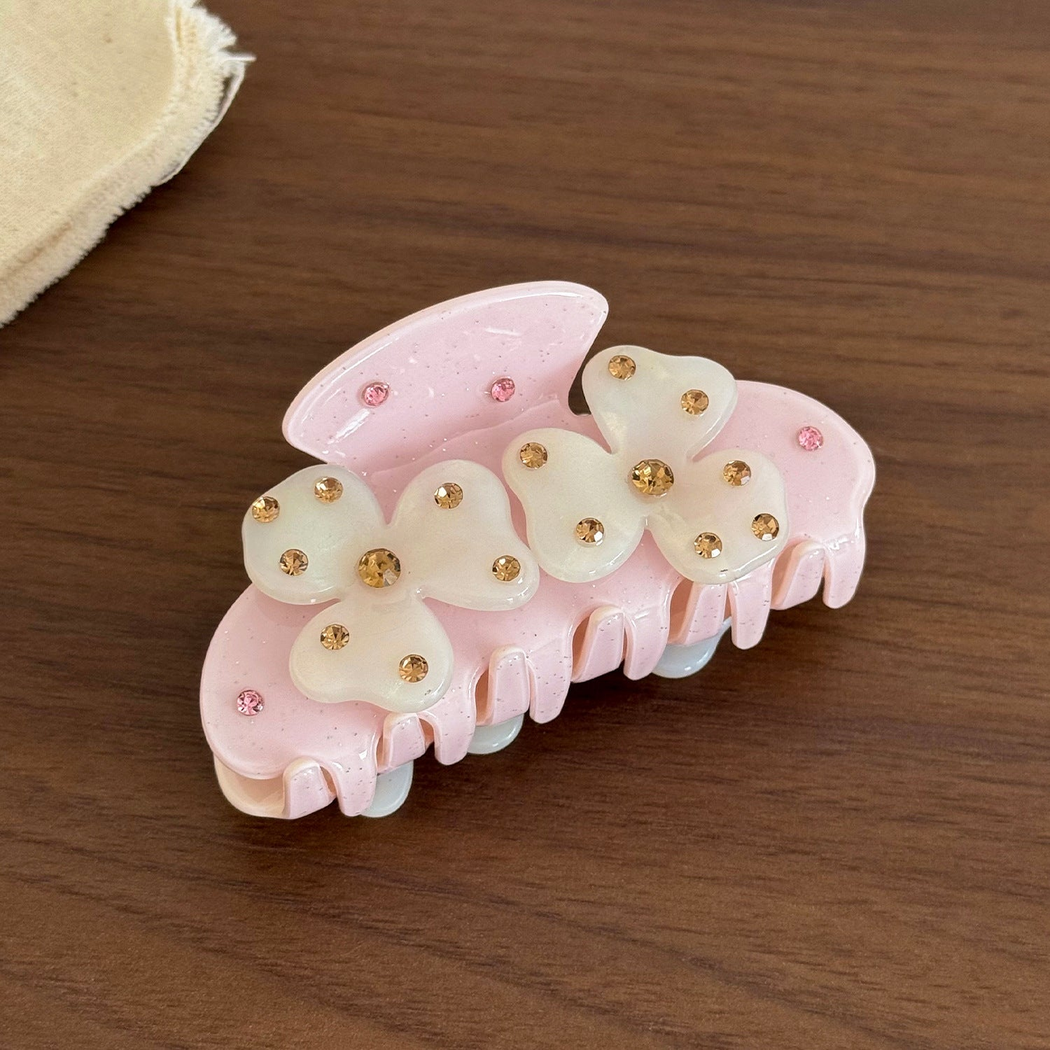 Beau - Floral Sparkle-Accent Hair Claw