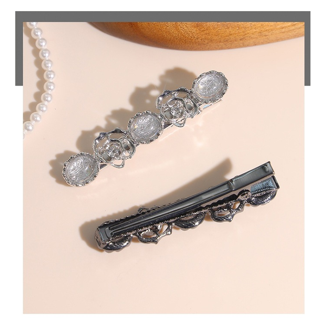 Beau - Rose-Motif Branch Hair Barrette