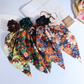 Gifty - Botanical Ribbon-Tail Scrunchie