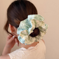 Gifty - Patchwork Floral Ruffle Scrunchie
