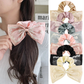 Gifty - Embroidered Bow-Tail Scrunchie