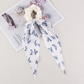 Gifty - Ditsy-Floral Ribbon-Tail Scrunchie