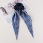 Gifty - Ditsy-Floral Ribbon-Tail Scrunchie