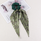 Gifty - Ditsy-Floral Ribbon-Tail Scrunchie