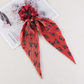 Gifty - Ditsy-Floral Ribbon-Tail Scrunchie