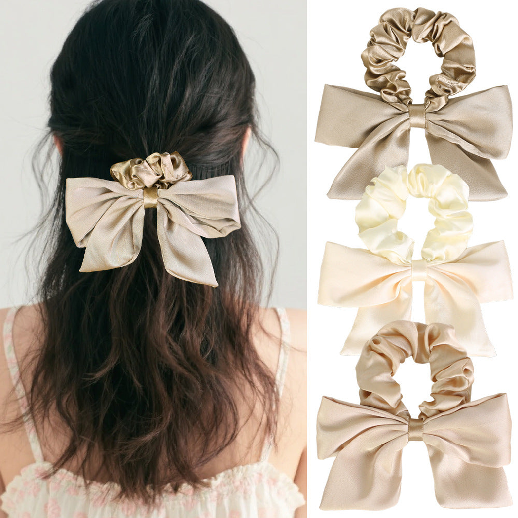 Gifty - Solid Bow-Tail Scrunchie