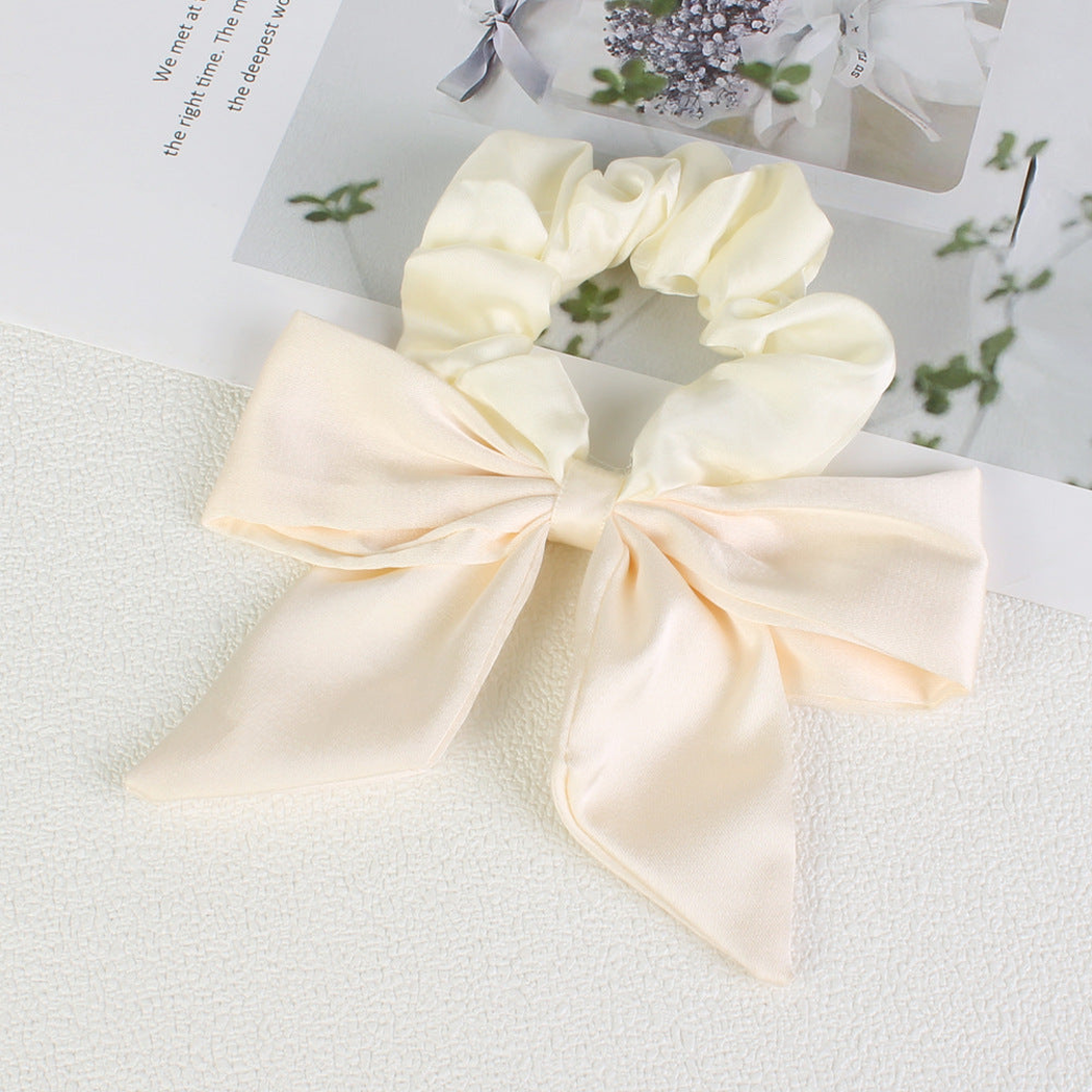 Gifty - Solid Bow-Tail Scrunchie