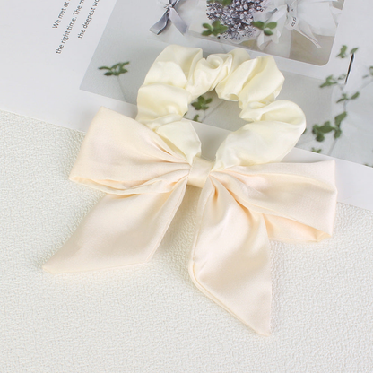 Gifty - Solid Bow-Tail Scrunchie