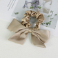 Gifty - Solid Bow-Tail Scrunchie