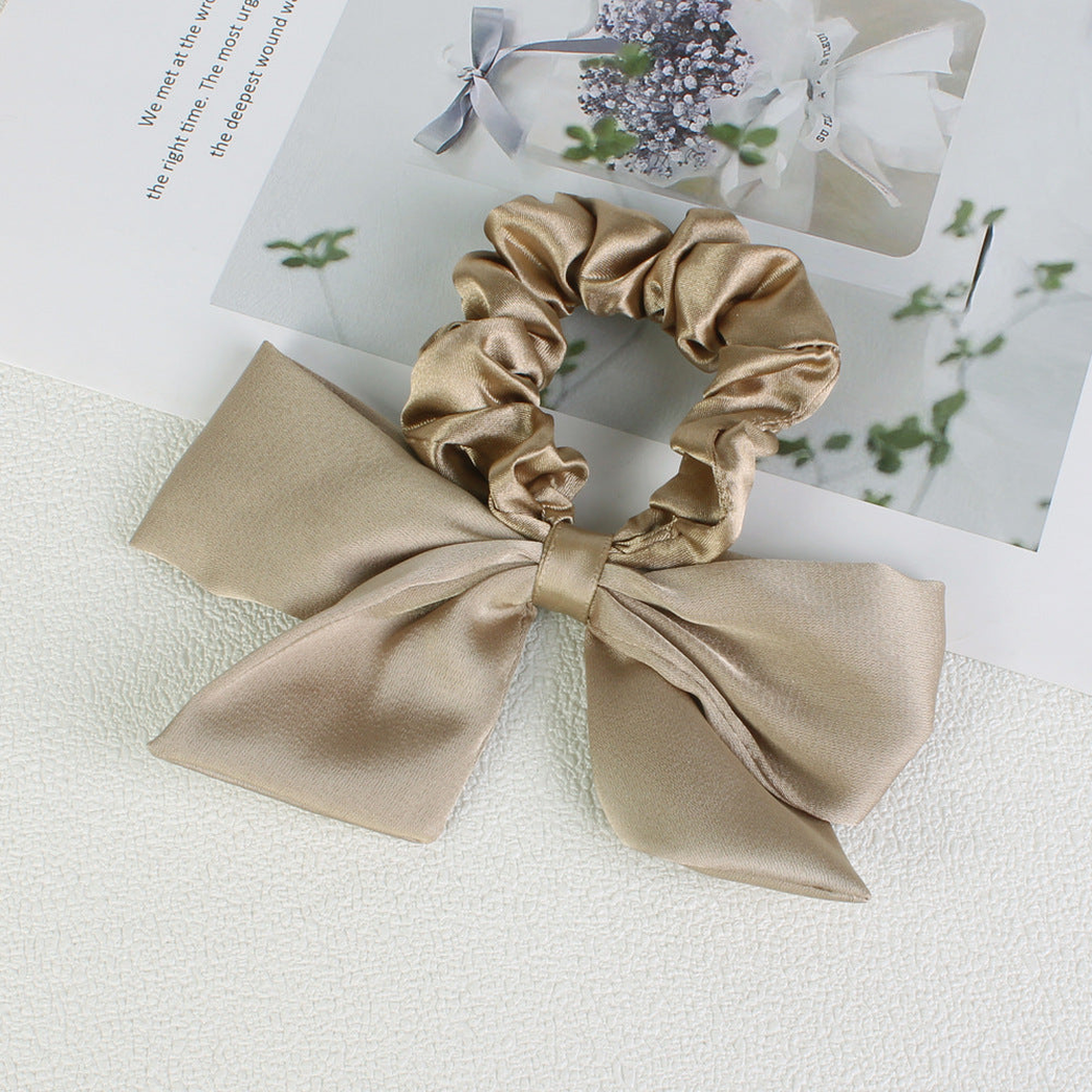 Gifty - Solid Bow-Tail Scrunchie
