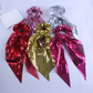 Gifty - Bow-Tail Shimmer Scrunchie