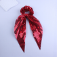 Gifty - Bow-Tail Shimmer Scrunchie
