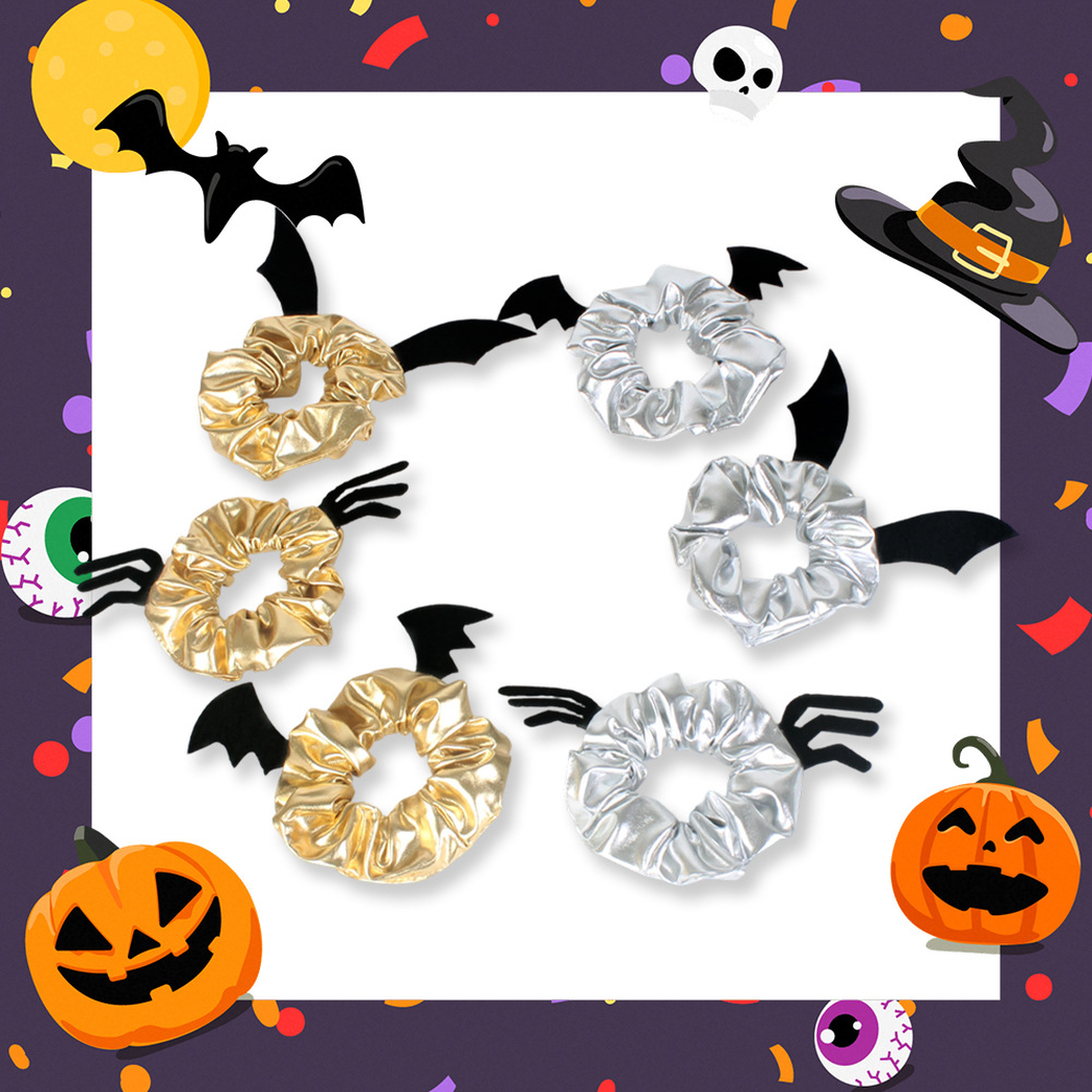 Gifty - Halloween Bat-and-Spider Scrunchie
