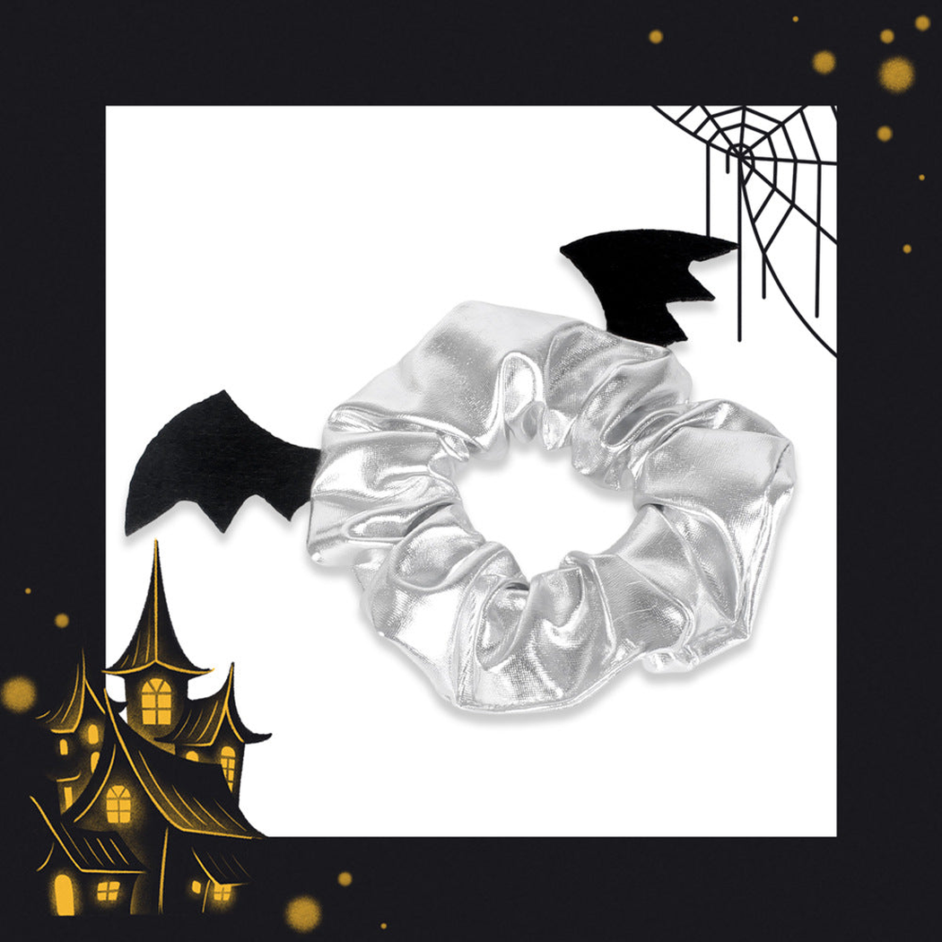 Gifty - Halloween Bat-and-Spider Scrunchie