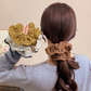 Gifty - Openwork Woven Ruffle Scrunchie