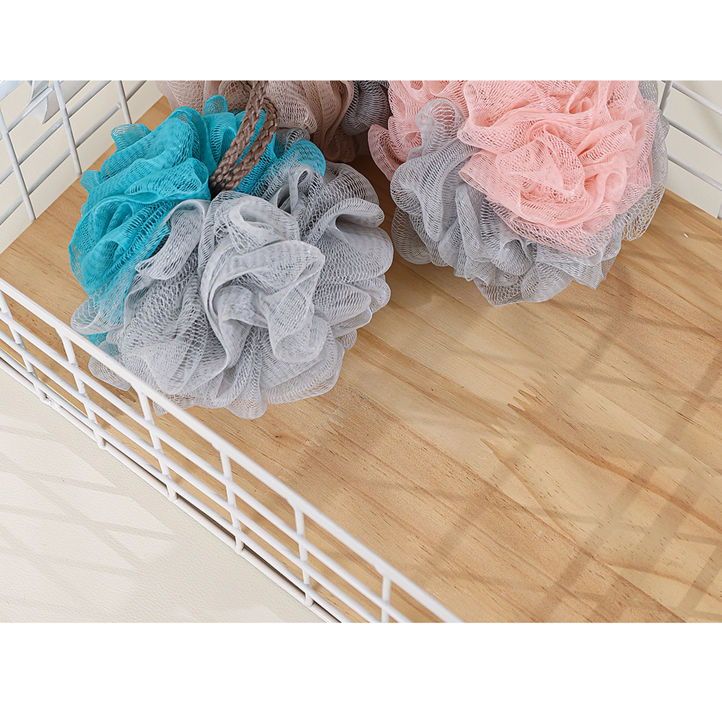 Papo - Gray-Accent Two-Tone Bath Pouf