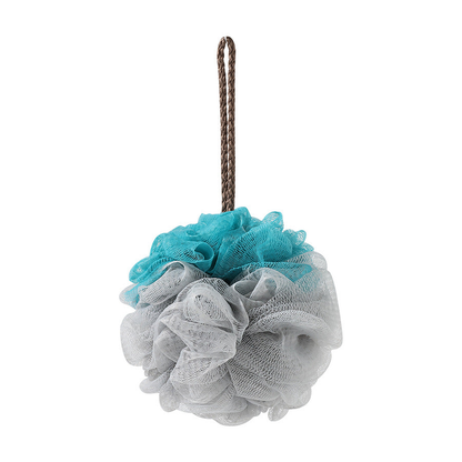 Papo - Gray-Accent Two-Tone Bath Pouf