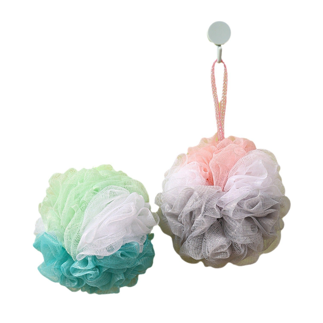 Papo - Tri-Color Layered Bath Pouf
