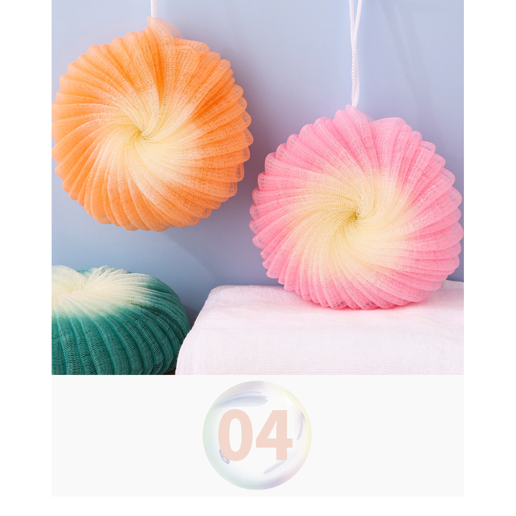 Papo - Conch-Shaped Layered Bath Pouf