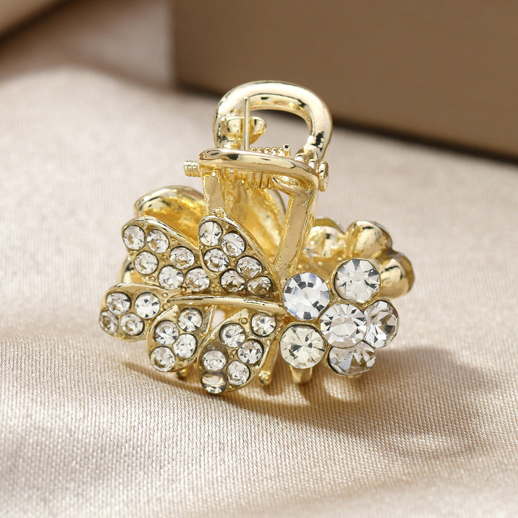 Beau - Floral Cluster Mini Hair Claw