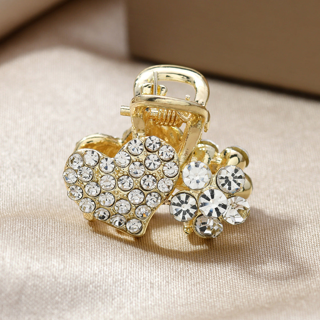 Beau - Floral Cluster Mini Hair Claw