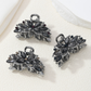 Beau - Black Floral Mini Hair Claw