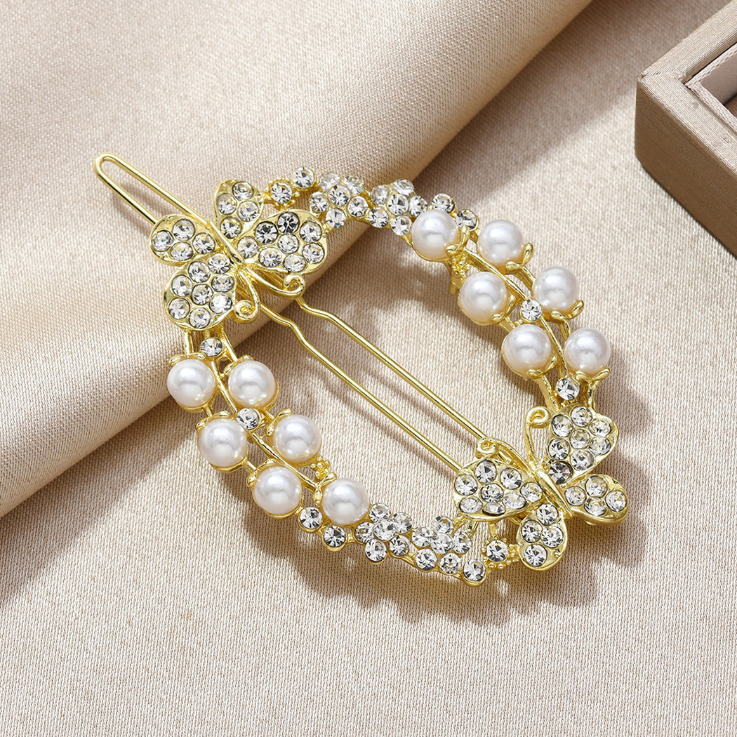 Beau - Butterfly Oval Hair Pin