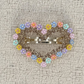 Beau - Heart-Shaped Floral Barrette