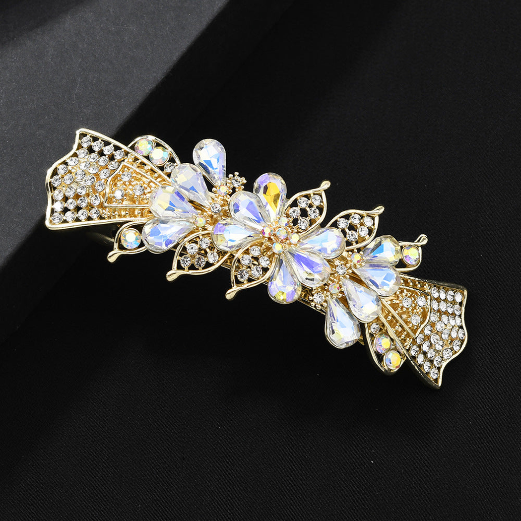 Beau - Floral Bow-Shaped Barrette