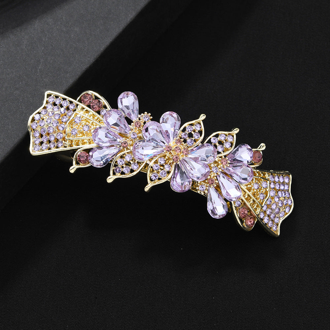 Beau - Floral Bow-Shaped Barrette