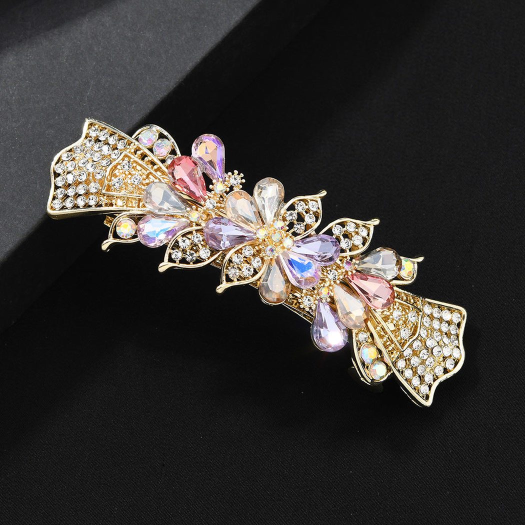 Beau - Floral Bow-Shaped Barrette
