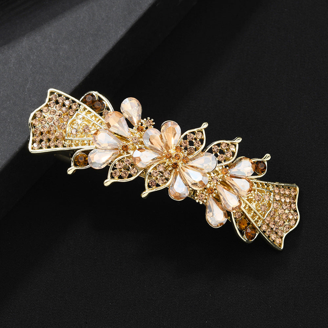 Beau - Floral Bow-Shaped Barrette