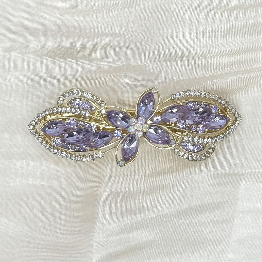 Beau - Butterfly Floral Looped Barrette