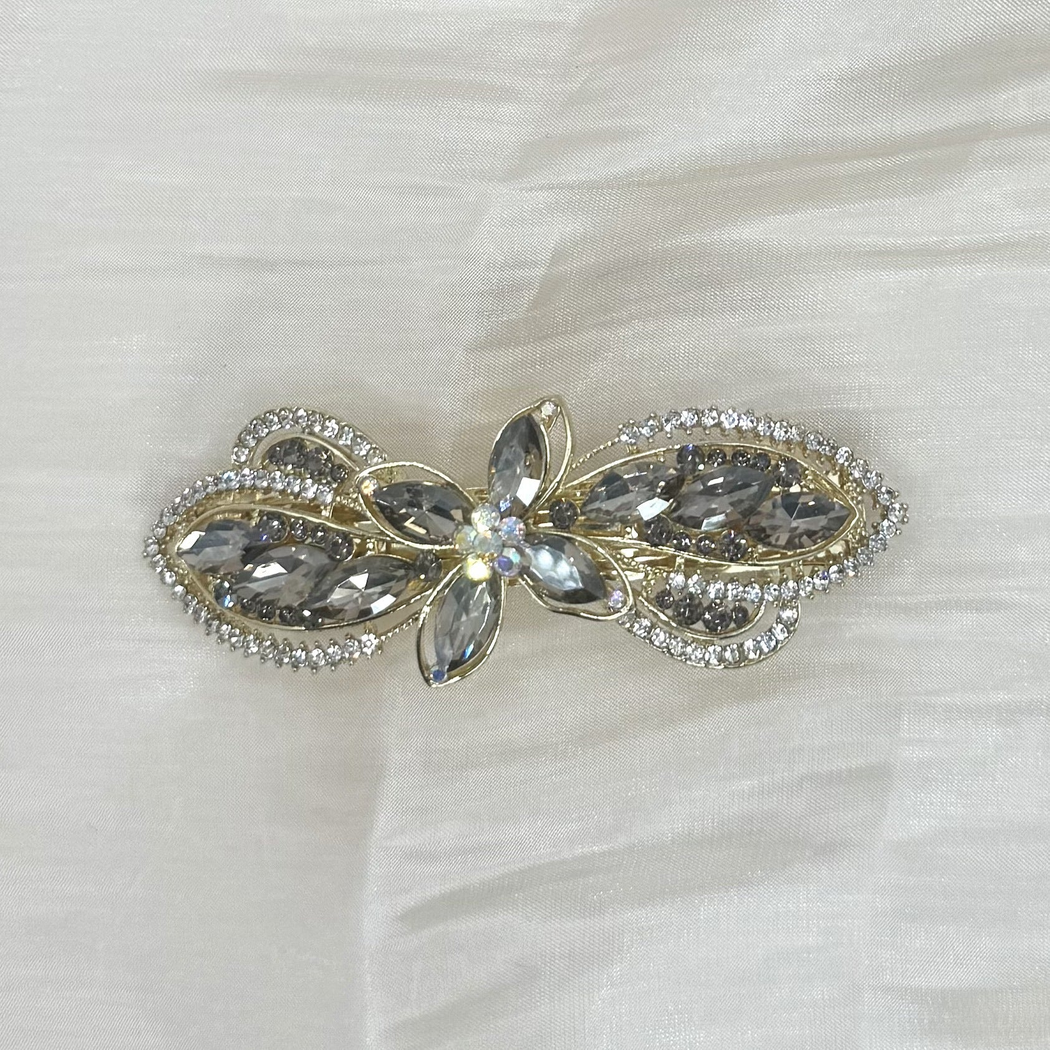 Beau - Butterfly Floral Looped Barrette