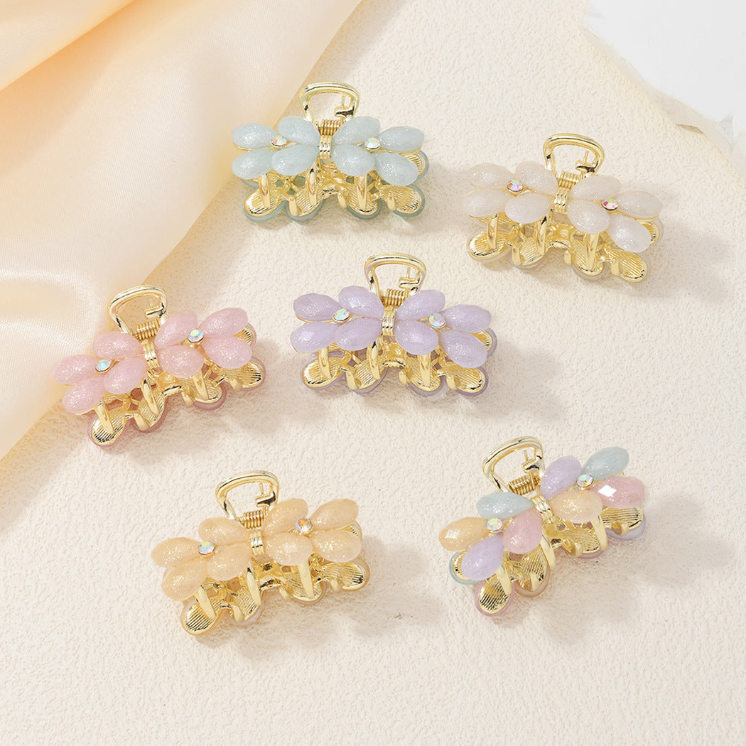 Beau - Pastel Floral Mini Hair Claw