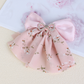 Beau - Floral Draped Bow Barrette