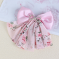 Beau - Floral Draped Bow Barrette