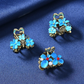 Beau - Blue Floral Mini Hair Claw