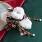 Beau - Christmas Plaid Antler Hair Claw