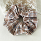 Gifty - Plaid Wide-Ruffle Scrunchie
