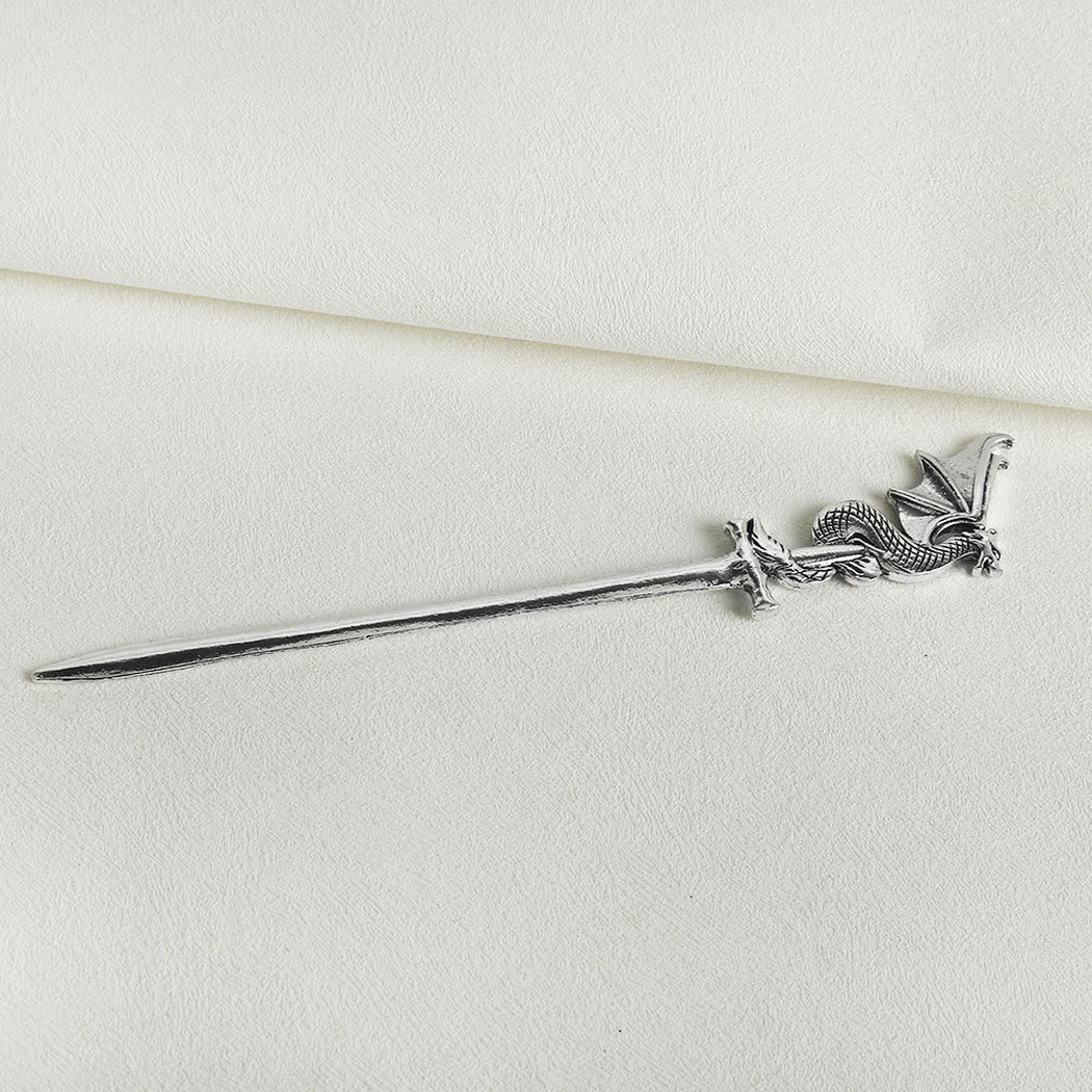 Beau - Sculpted-Top Engraved Hair Stick