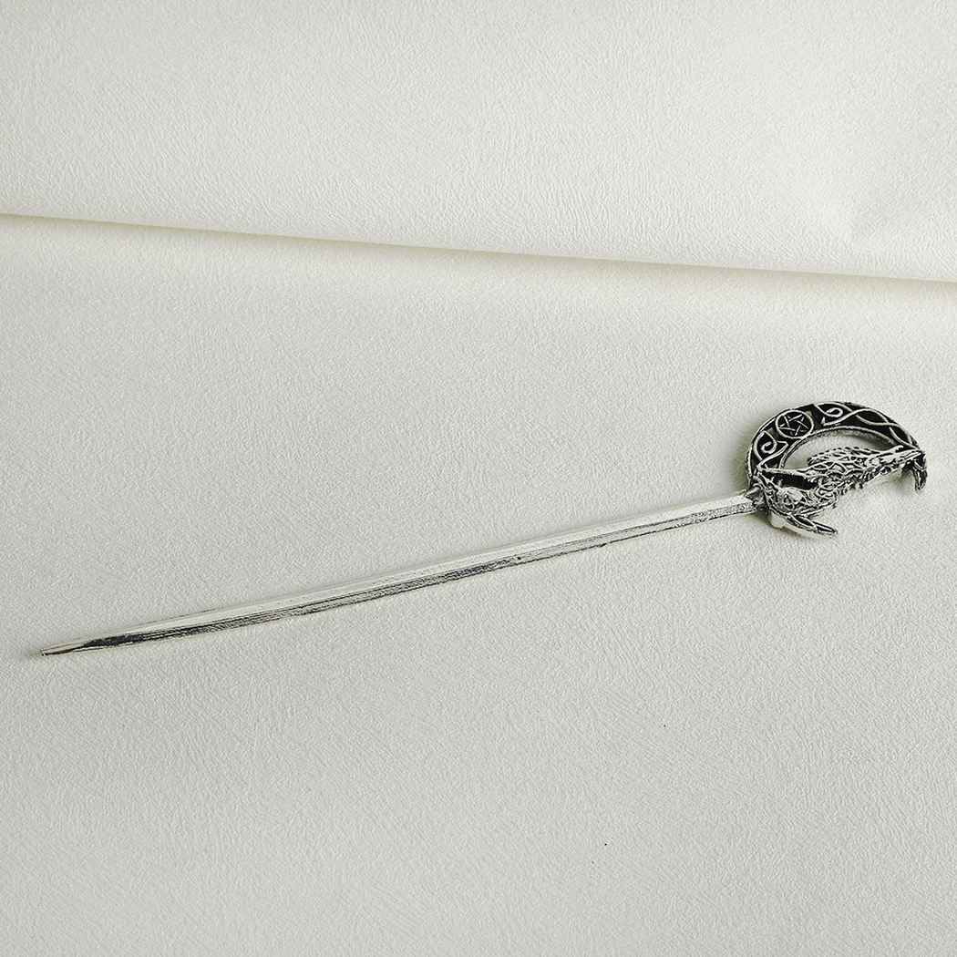Beau - Sculpted-Top Engraved Hair Stick