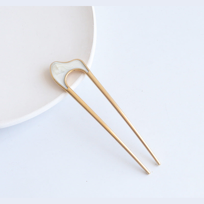 Beau - Crescent-Top Open-Center Hairpin