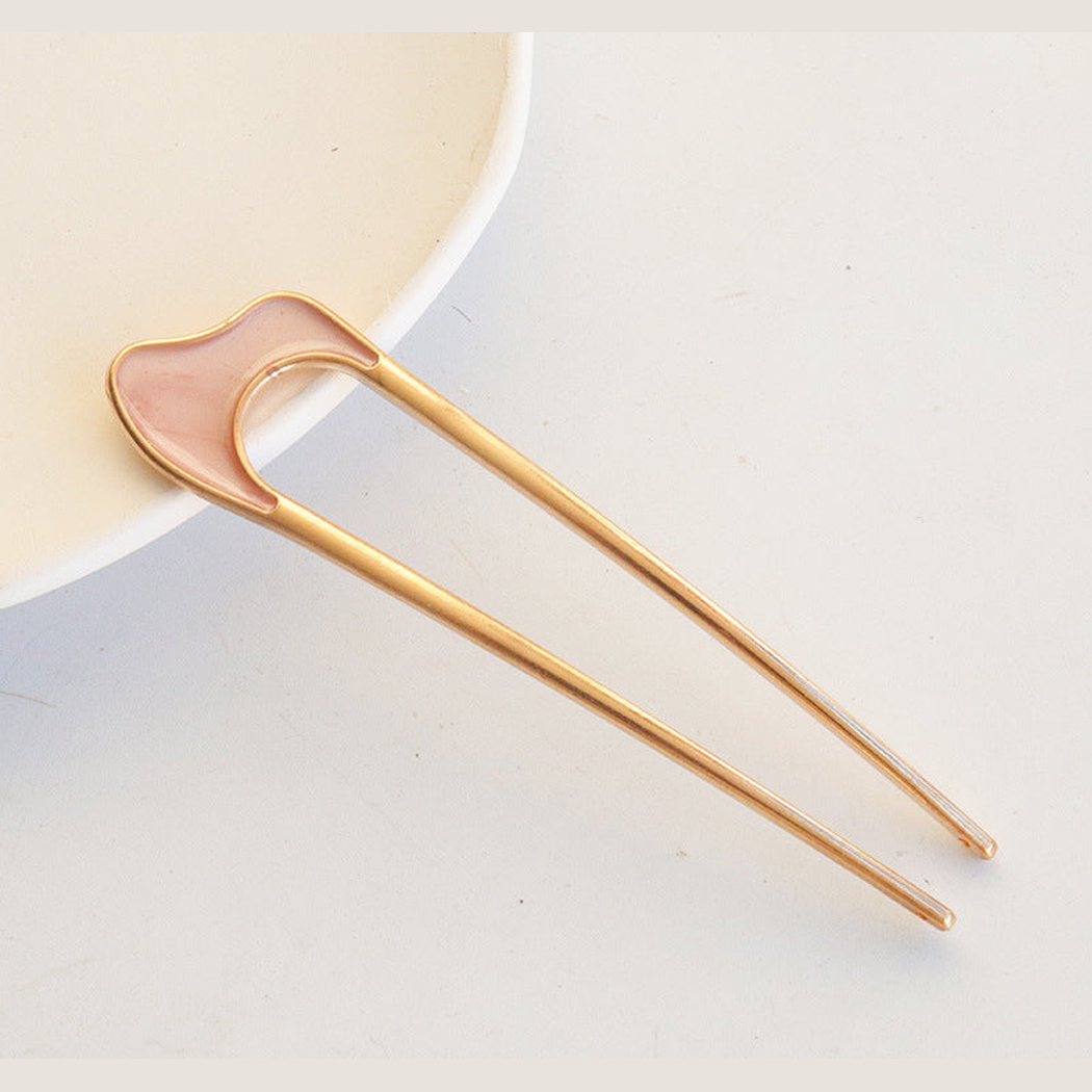 Beau - Crescent-Top Open-Center Hairpin