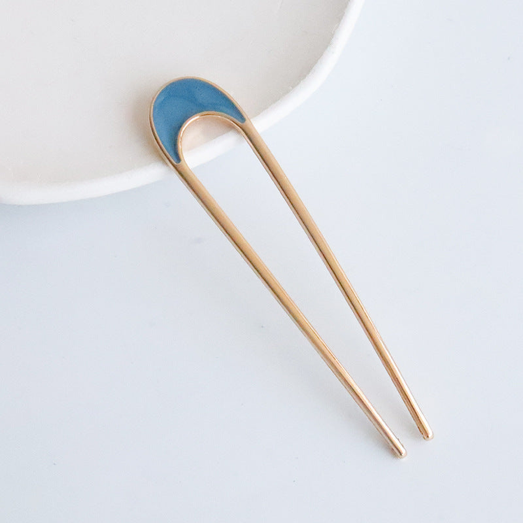 Beau - Crescent-Top Open-Center Hairpin