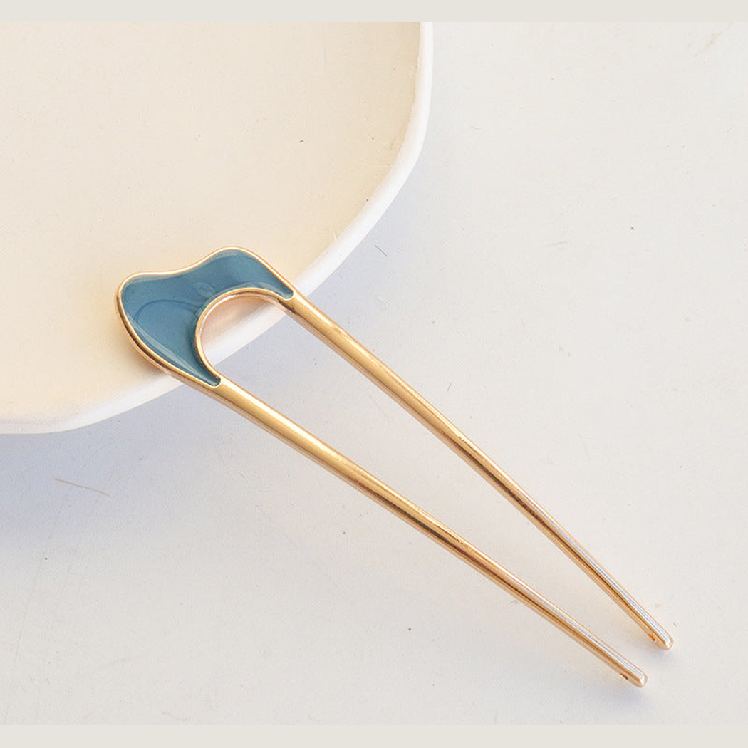 Beau - Crescent-Top Open-Center Hairpin
