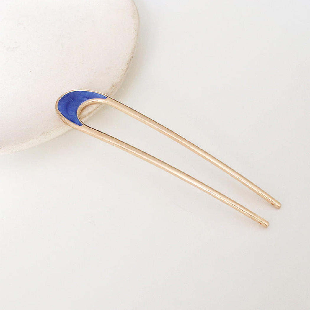 Beau - Crescent-Top Open-Center Hairpin
