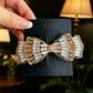Beau - Layered Studded Barrette Accessory